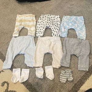 Tiny Citizen 6 pairs of Newborn Pants